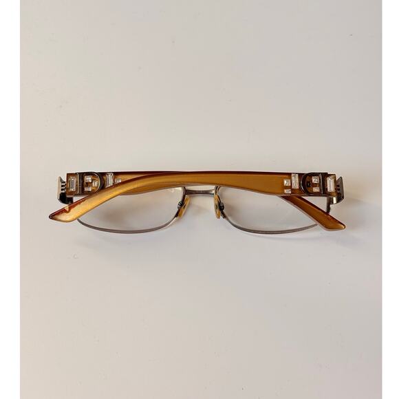Christian Dior RARE Gold Baguette Jeweled CD3706 NLY 135 Eyeglasses Bella Hadid main image 5